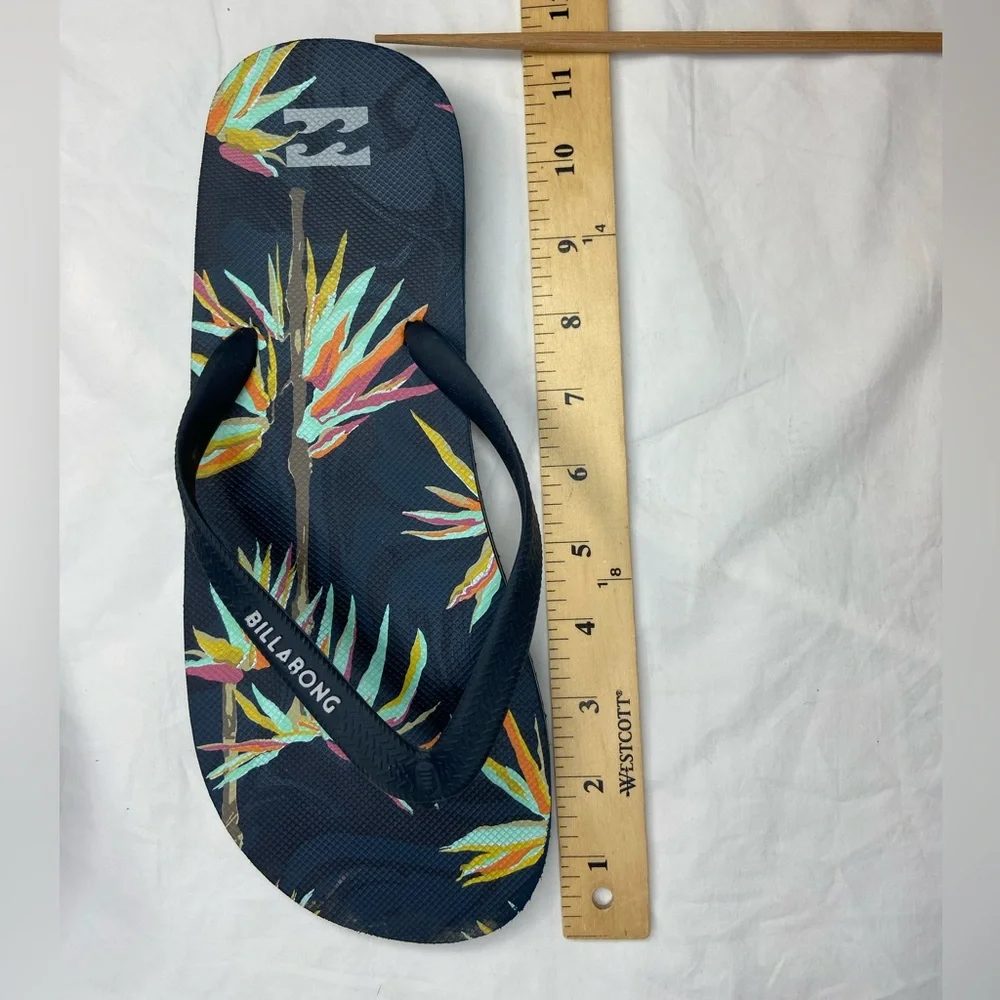 Billabong Mens Tide Sandals Flip Flops Bird of Paradise Size Large‎